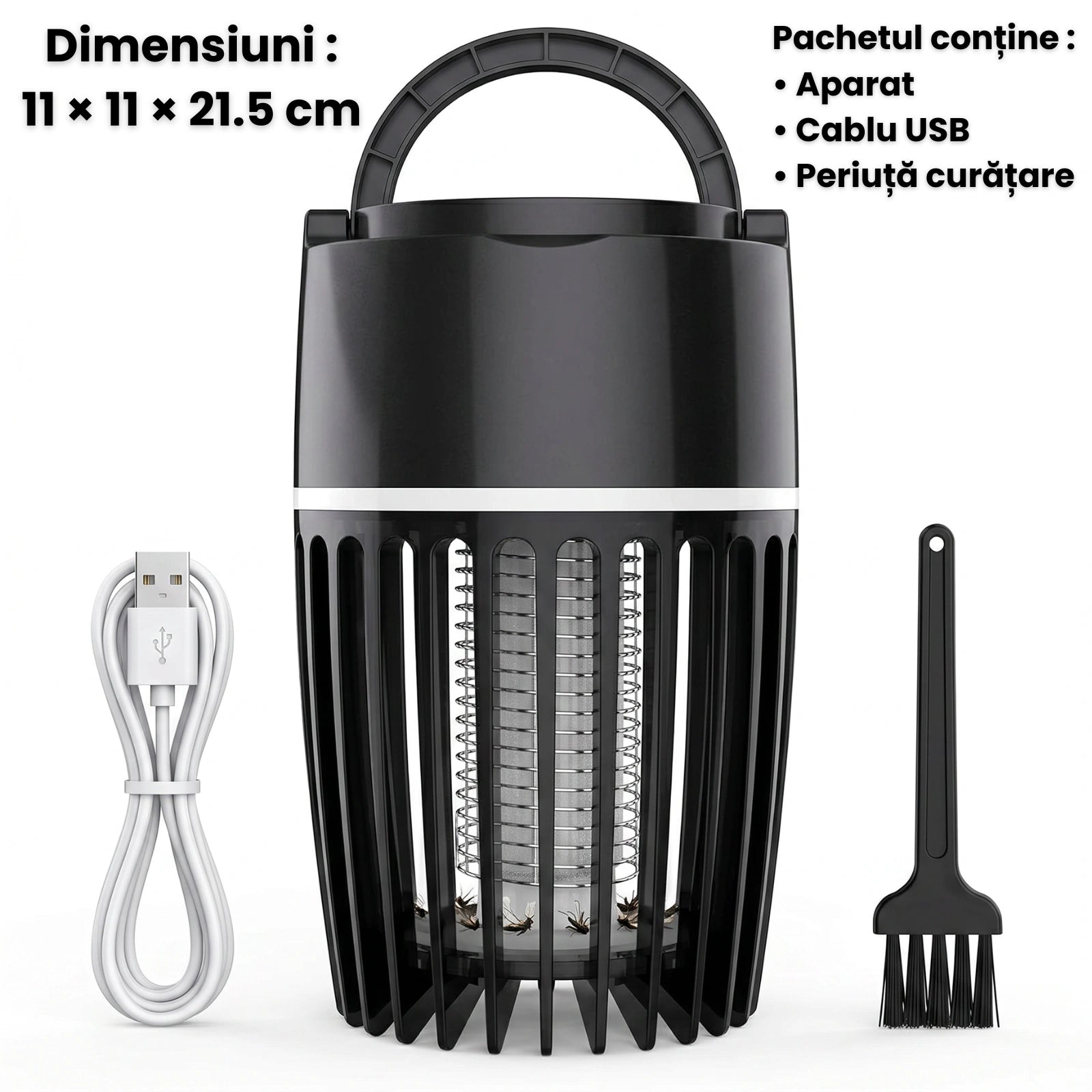 Aparat Anti Tantari HASEPE® 5W, Lampa Anti Insecte, , Anti Insecte Cu Descarcare Electrica, Alimentare USB