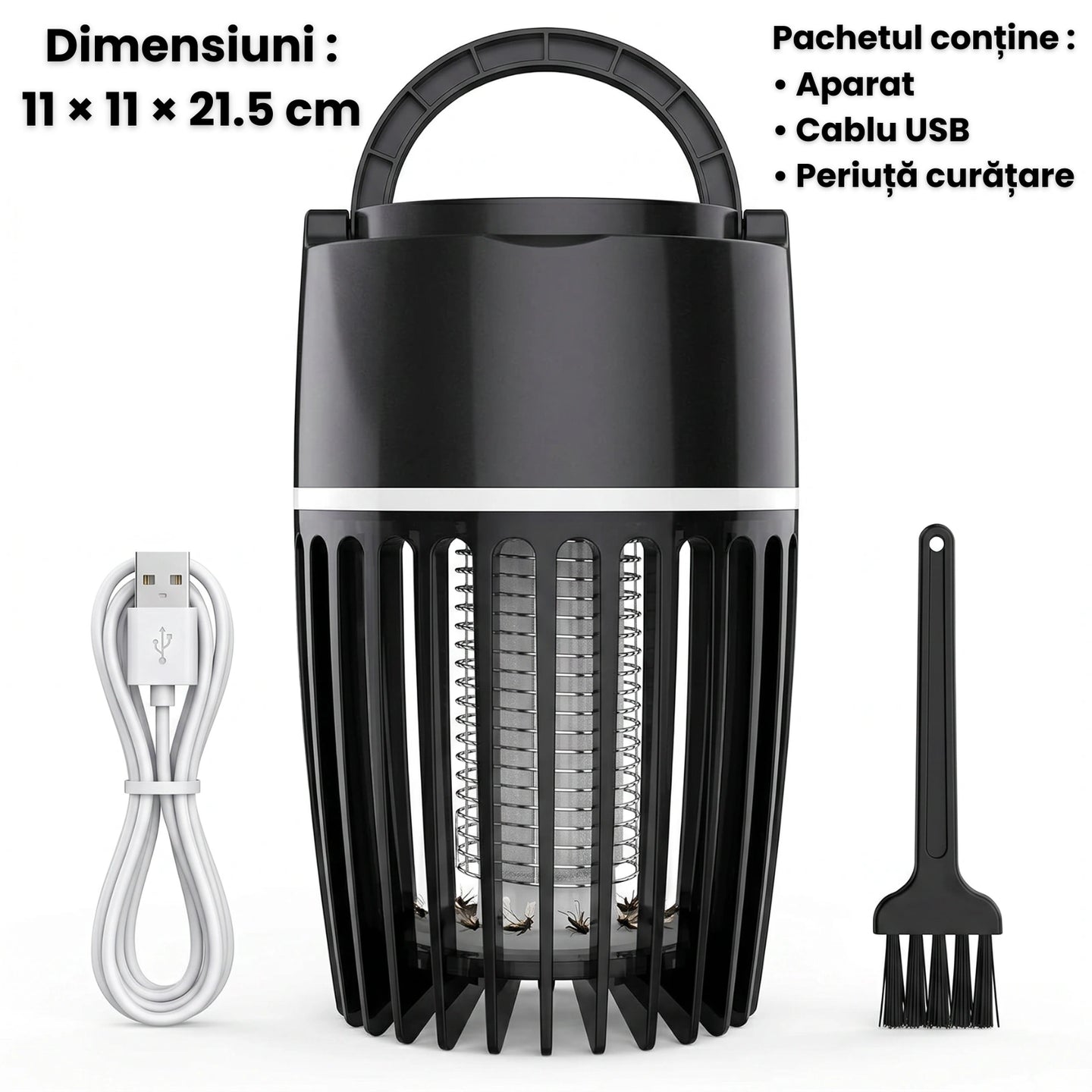 Aparat Anti Tantari HASEPE® 5W, Lampa Anti Insecte, , Anti Insecte Cu Descarcare Electrica, Alimentare USB