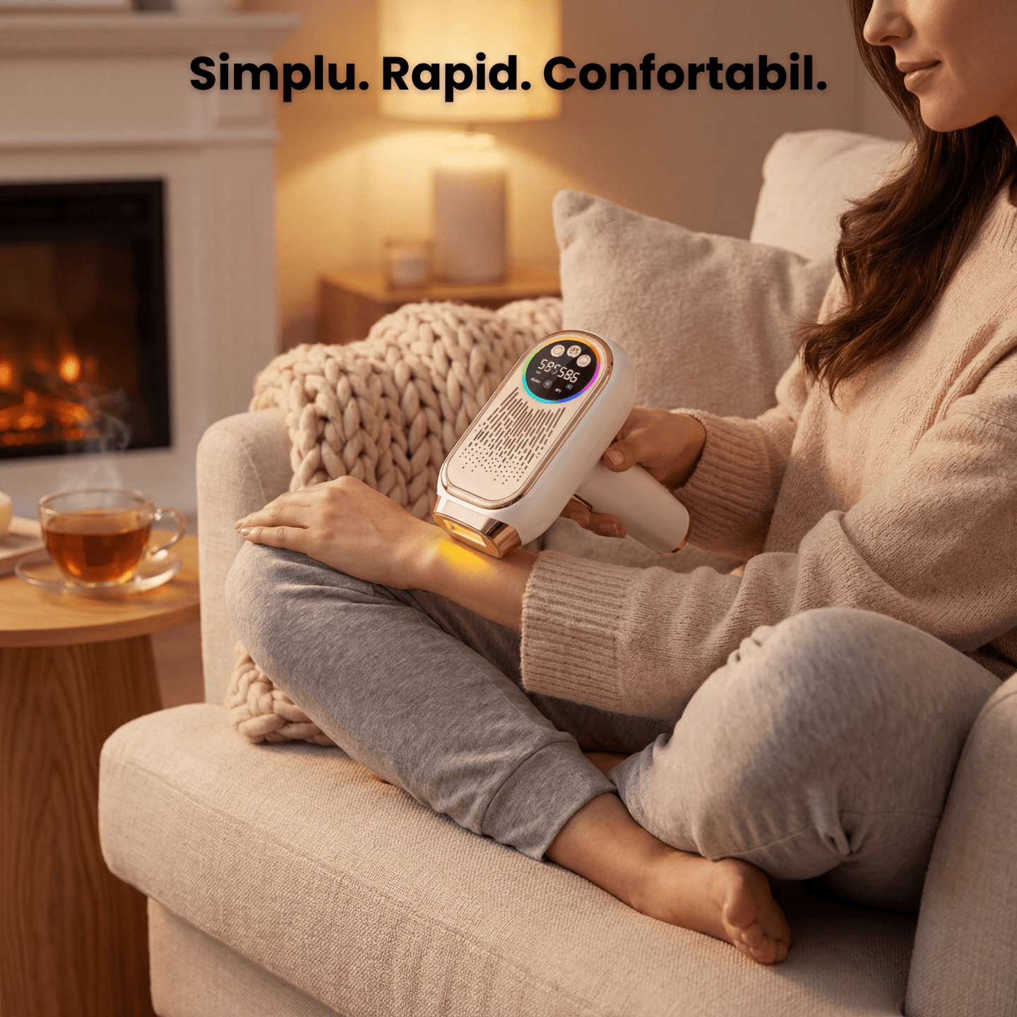 Epilator IPL profesional HASEPE cu 999.999 impulsuri, epilator IPL profesional 3 in 1 cu mod manual si automat, 9 niveluri de putere, tehnologie dublu flash, racire fara durere, anti - acnee, epilare de - HASEPE