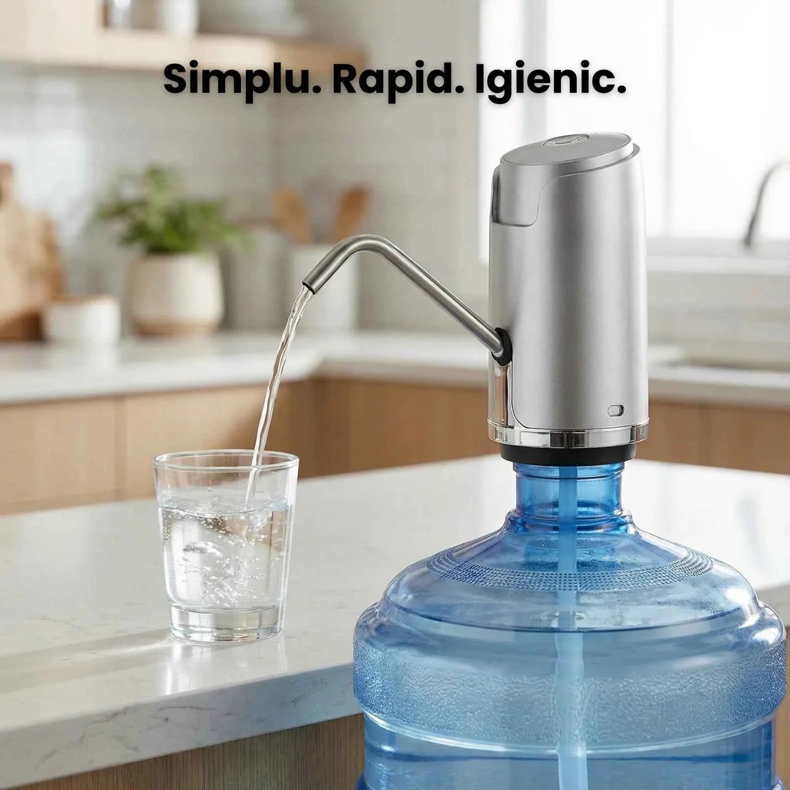 Pompa Electrica Apa HASEPE pentru Bidon 5L-19L cu Incarcare USB