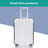 Husa Troler HASEPE, Protectie Valiza, Marimea M, 45x26x66 cm, Transparenta - HASEPE