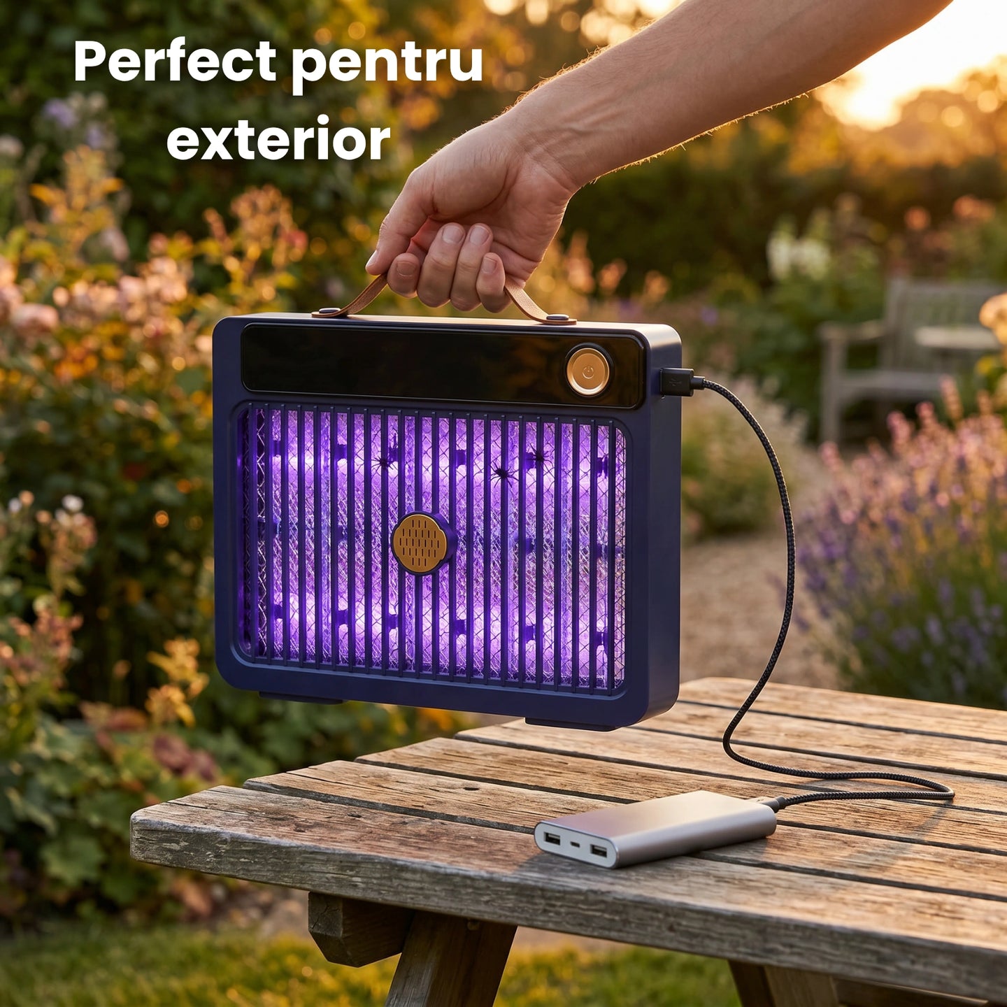 Aparat Anti Insecte HASEPE® 5W, Lampa Anti Tantari Cu Alimentare USB, Aparat Anti Insecte Electric Portabil