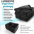 Organizator Portbagaj Auto 60L HASEPE, Pliabil, Multifunctional, Capac Detasabil, Curele Fixare si Baza Antialunecare, 3 Compartimente Mari + Buzunare Laterale, 51x32x37 cm, Negru Oxford - HASEPE