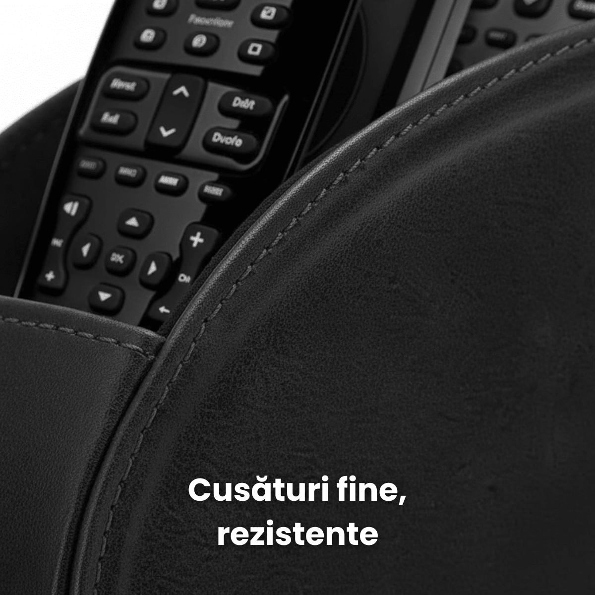 Suport Telecomenzi HASEPE Cu 5 Compartimente Din Piele Ecologica PU, Organizator Telecomenzi Pentru TV Si Media Player, Suport Telecomanda Pentru Ochelari, Telefon Sau Pixuri, Design Elegant Cu Textur - HASEPE