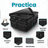 Organizator Portbagaj Auto 60L HASEPE, Pliabil, Multifunctional, Capac Detasabil, Curele Fixare si Baza Antialunecare, 3 Compartimente Mari + Buzunare Laterale, 51x32x37 cm, Negru Oxford - HASEPE