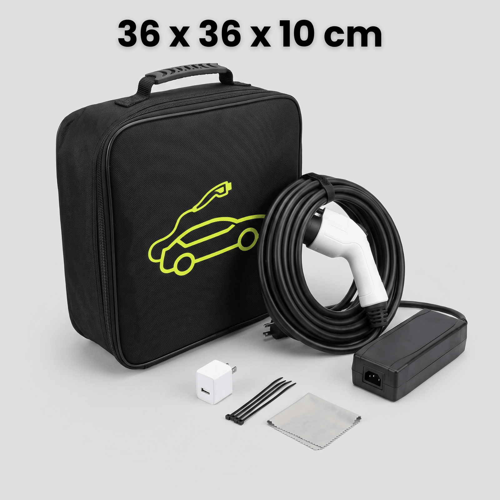 Geanta Cabluri Auto HASEPE® Organizator Cabluri Auto Impermeabil, Geanta Depozitare Cabluri Pentru Incarcare Auto, Fermoar Rezistent, Geanta Cabluri Auto Portabila, Organizator Cabluri Auto Durabil, 3 - HASEPE