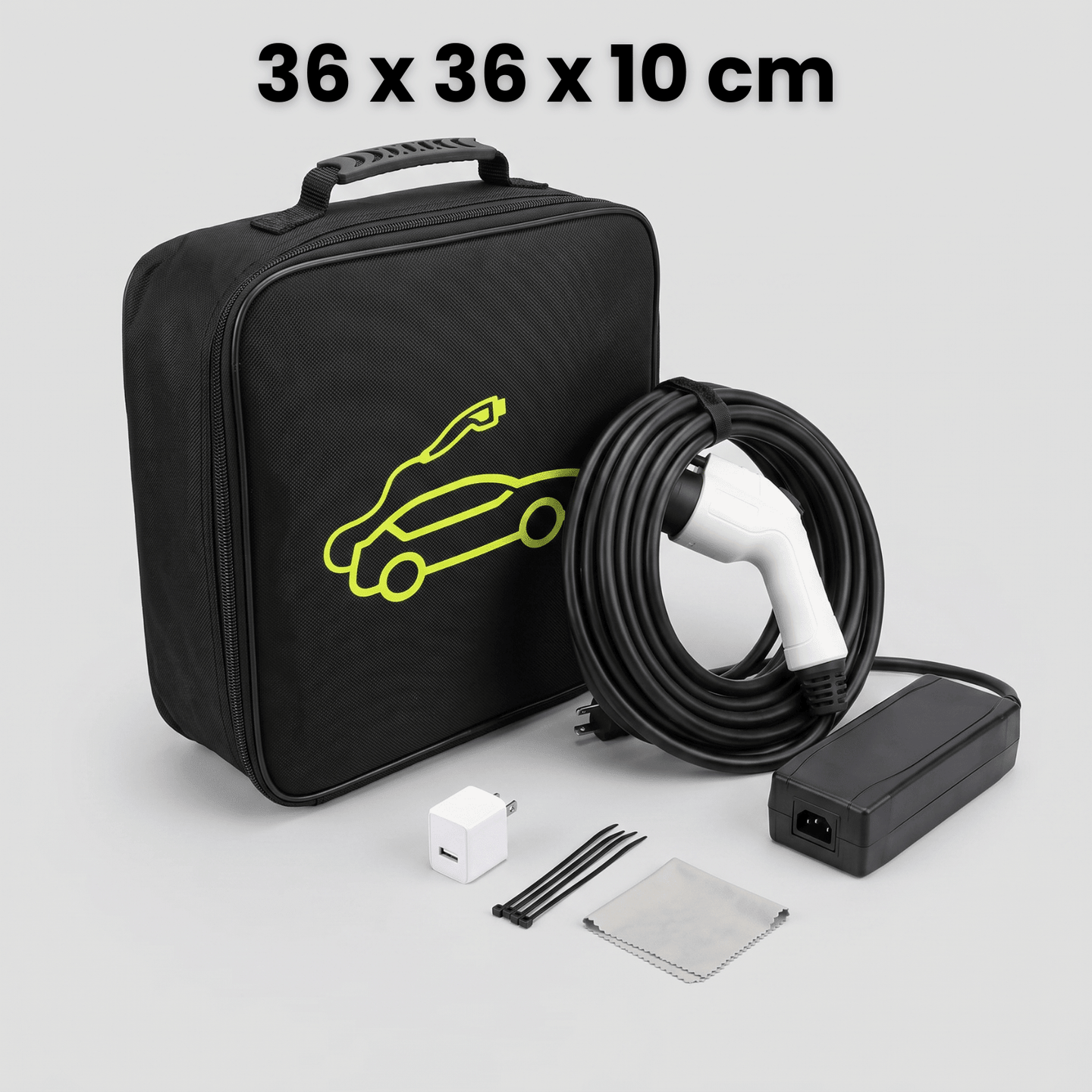 Geanta Cabluri Auto HASEPE® Organizator Cabluri Auto Impermeabil, Geanta Depozitare Cabluri Pentru Incarcare Auto, Fermoar Rezistent, Geanta Cabluri Auto Portabila, Organizator Cabluri Auto Durabil, 3 - HASEPE