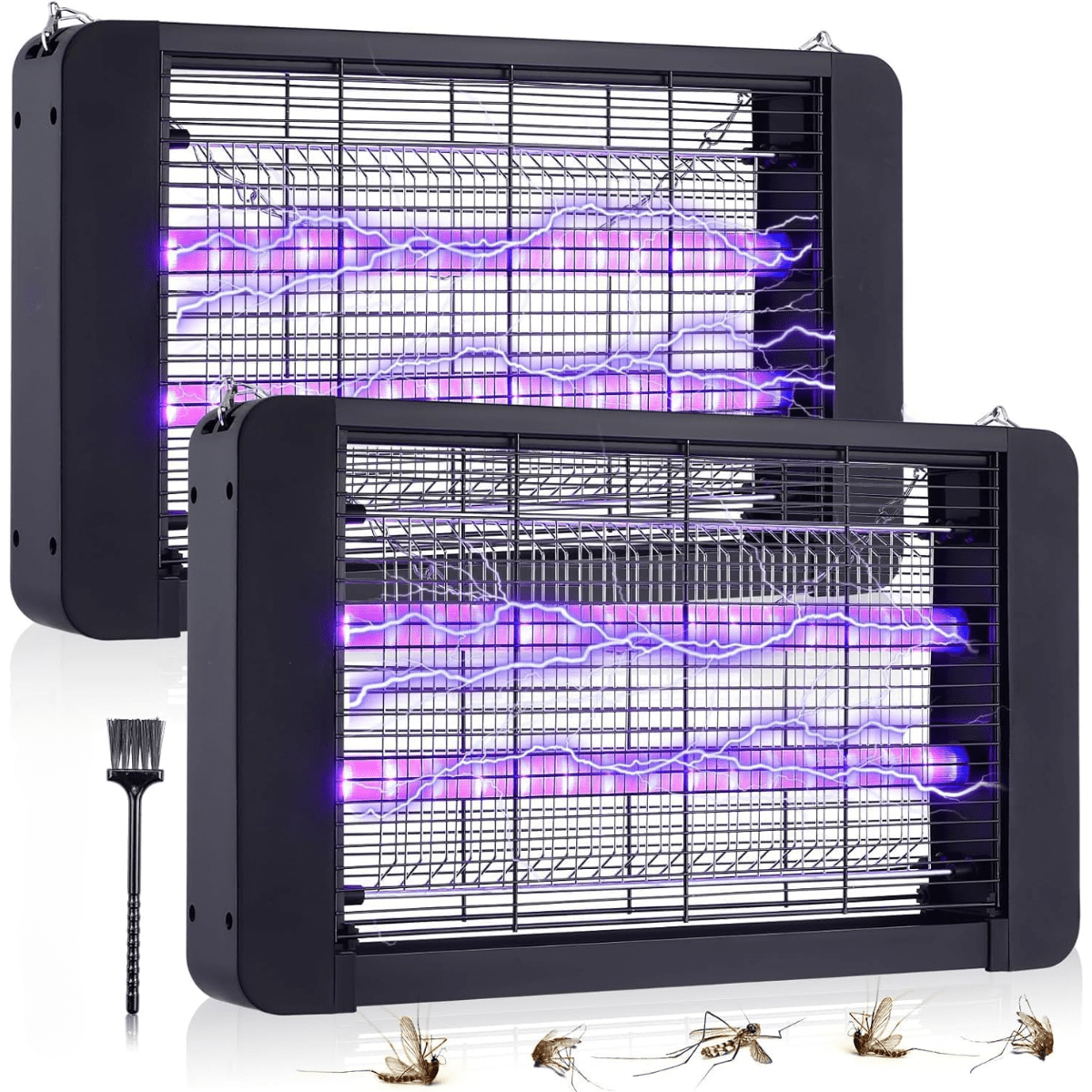 Aparat Tantari si Muste HASEPE, Lampa UV Anti Insecte 40W, Acoperire 200mp, Montaj Podea/Tavan, Protectie Ecologica, Consum Redus, Sigur pentru Copii si Animale, Negru - HASEPE