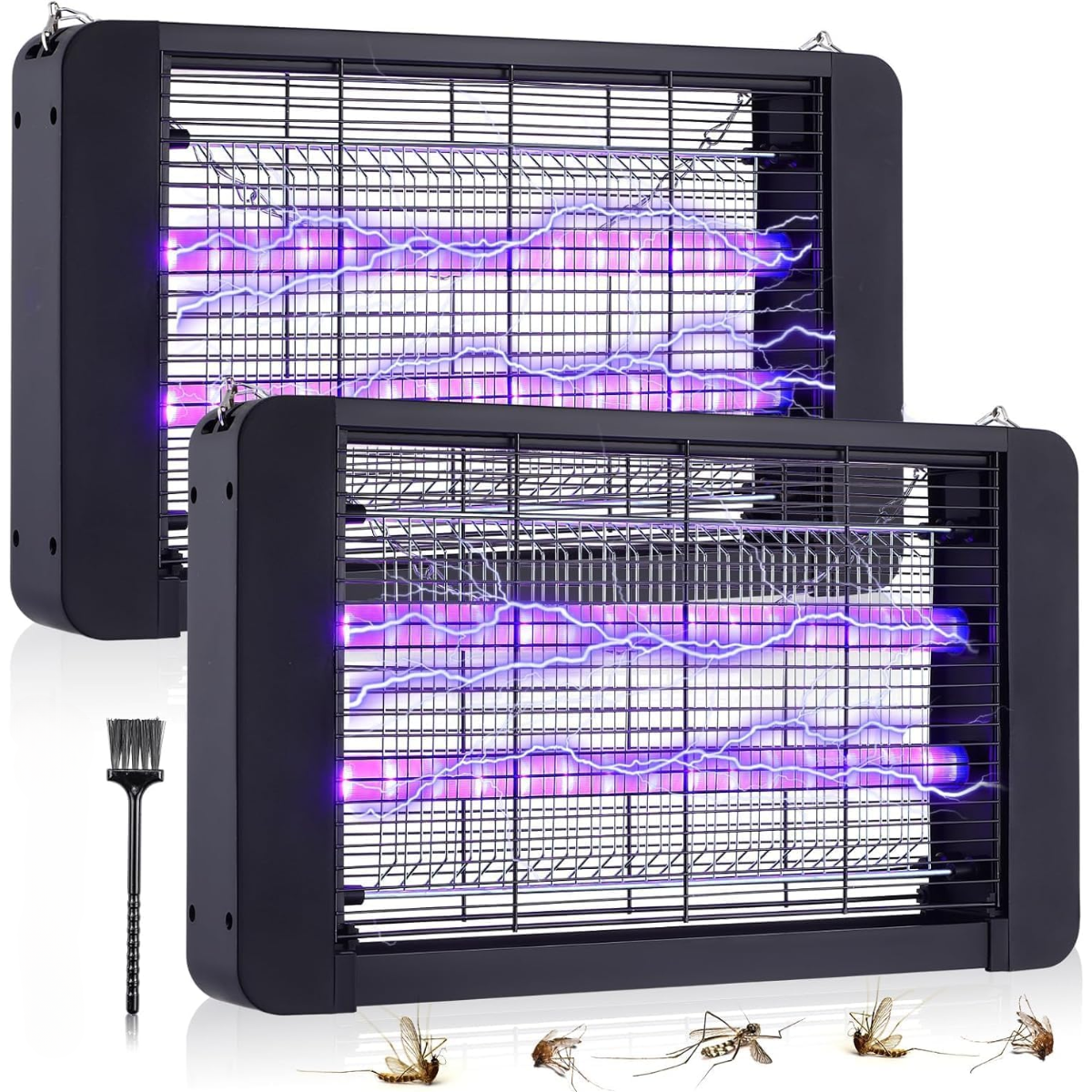 Aparat Tantari si Muste HASEPE, Lampa UV Anti Insecte 40W, Acoperire 200mp, Montaj Podea/Tavan, Protectie Ecologica, Consum Redus, Sigur pentru Copii si Animale, Negru