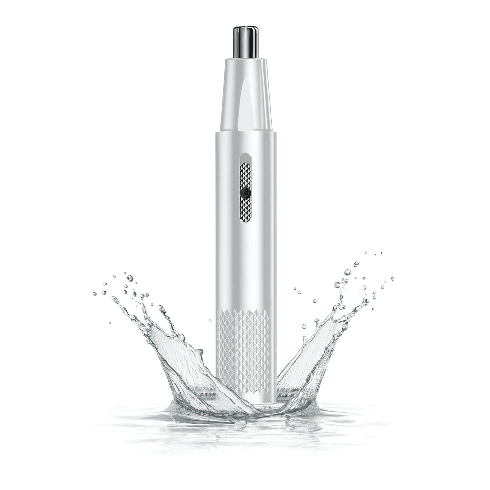 Aparat Tuns Par Nas si Urechi HASEPE, Trimmer Facial Electric USB, Lame Otel Inoxidabil, Cap Rotativ, Design Compact 15x1cm, Curatare Usoara, Alb - HASEPE