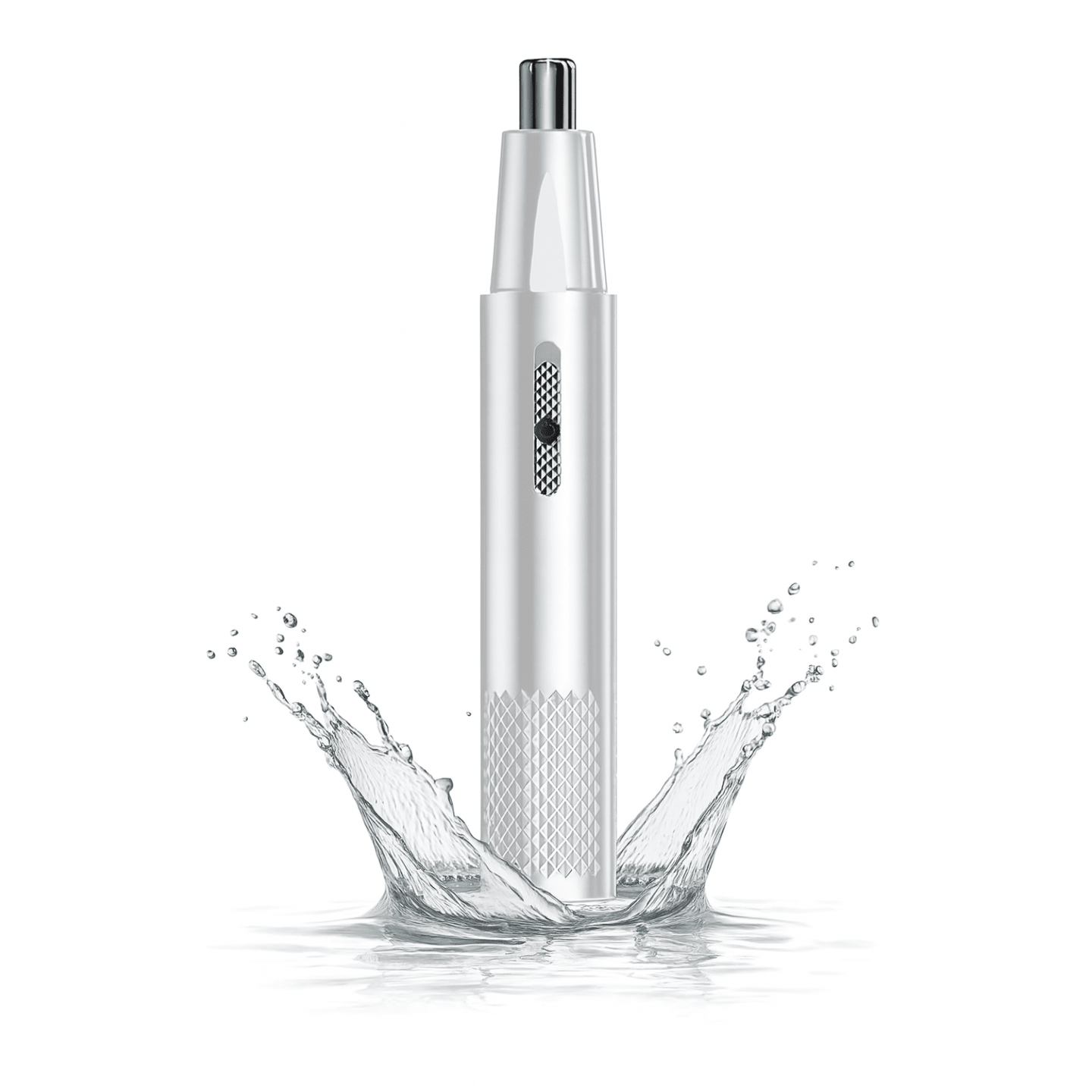 Aparat Tuns Par Nas si Urechi HASEPE, Trimmer Facial Electric USB, Lame Otel Inoxidabil, Cap Rotativ, Design Compact 15x1cm, Curatare Usoara, Alb - HASEPE
