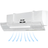 Deflector Aer Conditionat HASEPE, Reglabil 53–95 cm, Transparent, Protectie impotriva Curentului de Aer, Montaj Fara Gaurire, Universal - HASEPE