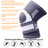 Genunchiera Ajustabila HASEPE, Banda Reglabila cu Stabilizator Medical, Compresie si Suport Genunchi, Material Respirabil, Marime Universala, Pentru Sport, Recuperare, Dureri si Leziuni, Gri/Alb - HASEPE