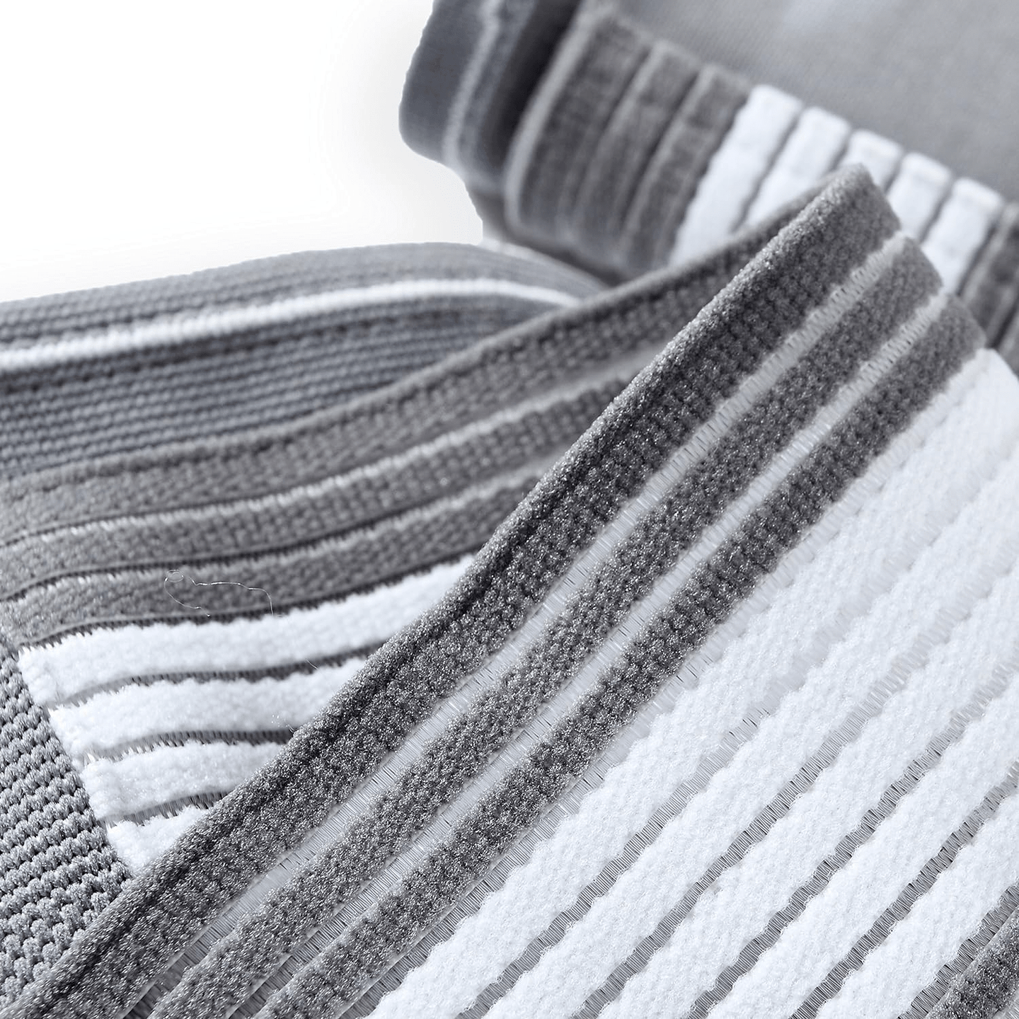 Glezniera Elastica HASEPE, Bandaj Tip Soseta cu Banda Reglabila Velcro, Compresie si Suport Glezna, Marime Universala, Unisex, Gri/Alb - HASEPE