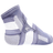 Glezniera Elastica HASEPE, Bandaj Tip Soseta cu Banda Reglabila Velcro, Compresie si Suport Glezna, Marime Universala, Unisex, Gri/Alb - HASEPE