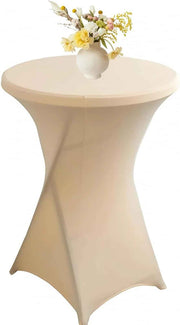 Husa Masa Cocktail Elastica HASEPE, Eleganta si Protectie pentru Evenimente Reusite, Crem