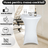Husa Masa Cocktail HASEPE, Fata de Masa Elastica, Husa Masa Evenimente, Protectie si Decor Elegant, Diametru 75 - 85 cm, Inaltime 110 - 120 cm, Alb - HASEPE