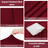 Husa Masa Cocktail HASEPE, Husa Elastica Pentru Evenimente, Fata de Masa Protectie si Decor, Diametru 75 - 85 cm, Inaltime 110 - 120 cm, Rosu - HASEPE