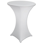 Husa Masa Cocktail Elastica HASEPE, Eleganta si Protectie pentru Evenimente Reusite, Alb