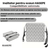 Inaltator pentru scaun copii HASEPE, perna confortabila, Inaltator pentru masa, curele reglabile, husa detasabila, 32x32x8 cm, Gri/alb - HASEPE