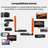 Kit Extensie HDMI Wireless 150m HASEPE, Transmițător și Receptor Full HD 1080p, Plug & Play, Dual Band 2.4G/5G, Alimentare USB 5V, Compatibil Laptop, TV, Monitor, Proiector - HASEPE