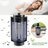 Lampa UV Anti Insecte HASEPE, Aparat Anti Tantari, Muste si Musculite, Capcana Electrica Silentioasa cu Radiatie 360°, Consum Redus, Interior Exterior, Negru, 11x25 cm - HASEPE