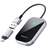 Modulator CarPlay Wireless si Android Auto Wireless HASEPE, Adaptor Auto 2 in 1, USB - C si USB normal, Plug & Play, Reconectare Automata, Compatibil iPhone si Android, Consum Redus, Gri - HASEPE