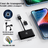 Modulator CarPlay Wireless HASEPE, USB/USB - C, Reconectare Automata, Siri, GPS Online, Muzica si Mesaje, Compatibil iOS 10+, Conexiune WiFi 5GHz, Design Compact Negru - HASEPE