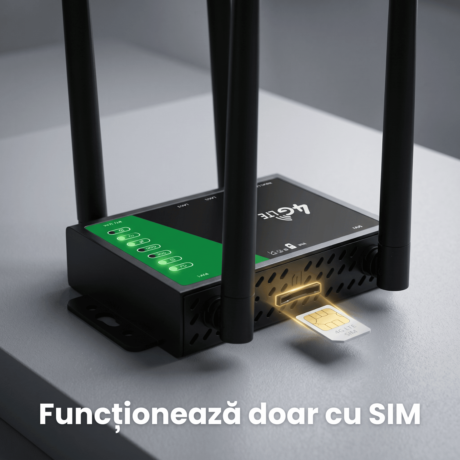 Router Wireless 4G LTE HASEPE® Exterior CPE 300Mbps, Router Wireless Cu Slot SIM, Router Wireless Cu 2 Porturi LAN, Antene Duale, Plug And Play,, Router Wireless Pentru Casa Birou Exterior - HASEPE