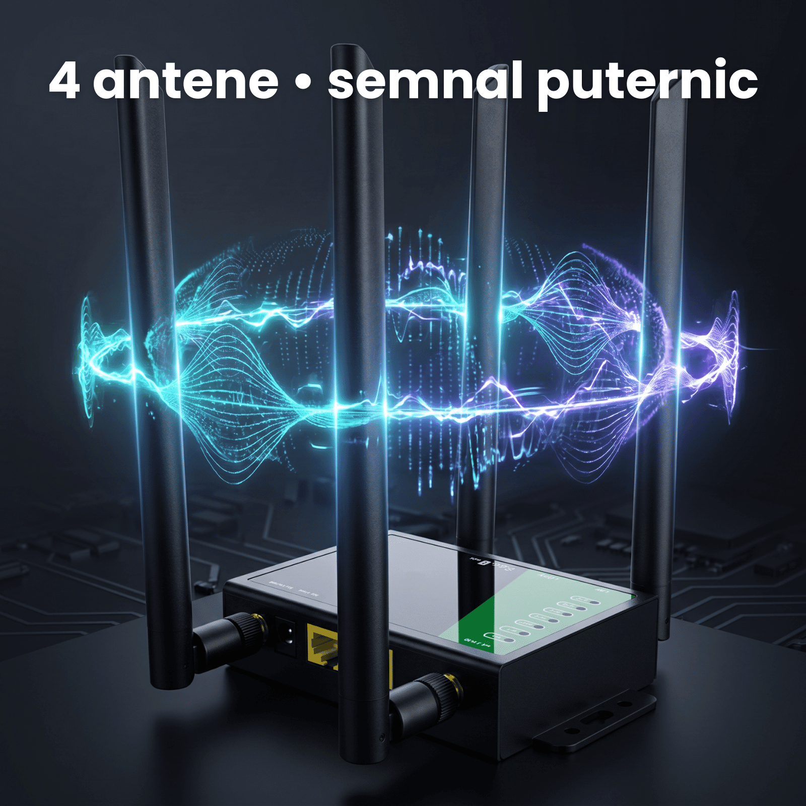 Router Wireless 4G LTE HASEPE® Exterior CPE 300Mbps, Router Wireless Cu Slot SIM, Router Wireless Cu 2 Porturi LAN, Antene Duale, Plug And Play,, Router Wireless Pentru Casa Birou Exterior - HASEPE