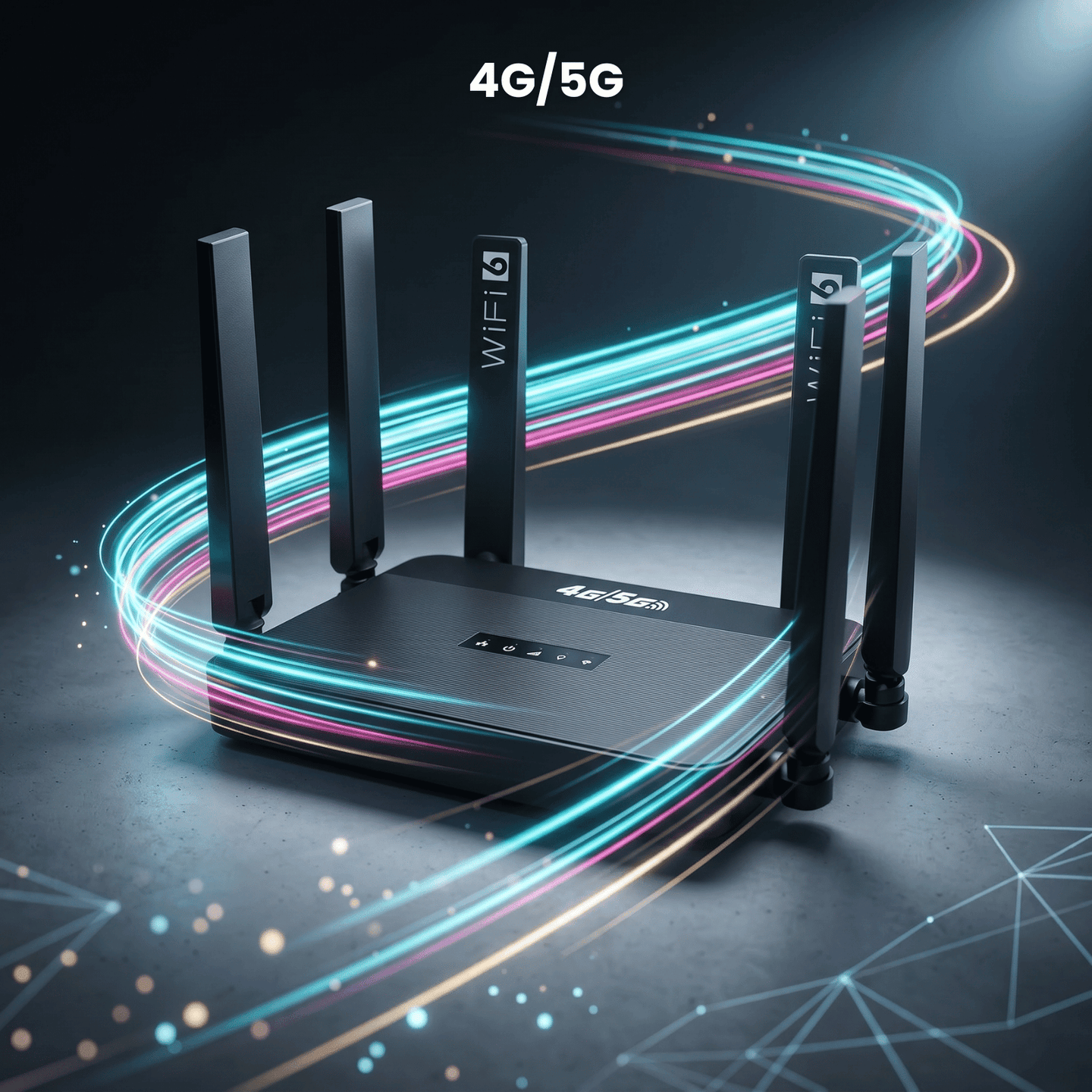 Router Wireless HASEPE® 5G 4G LTE WiFi 6 Cu Slot SIM, Router Wireless Dual Band AX, Router Wireless Cu 1WAN 3LAN, Viteza Mare Internet, 32 Dispozitive Conectate, Antene Detasabile High Gain, Acoperire - HASEPE