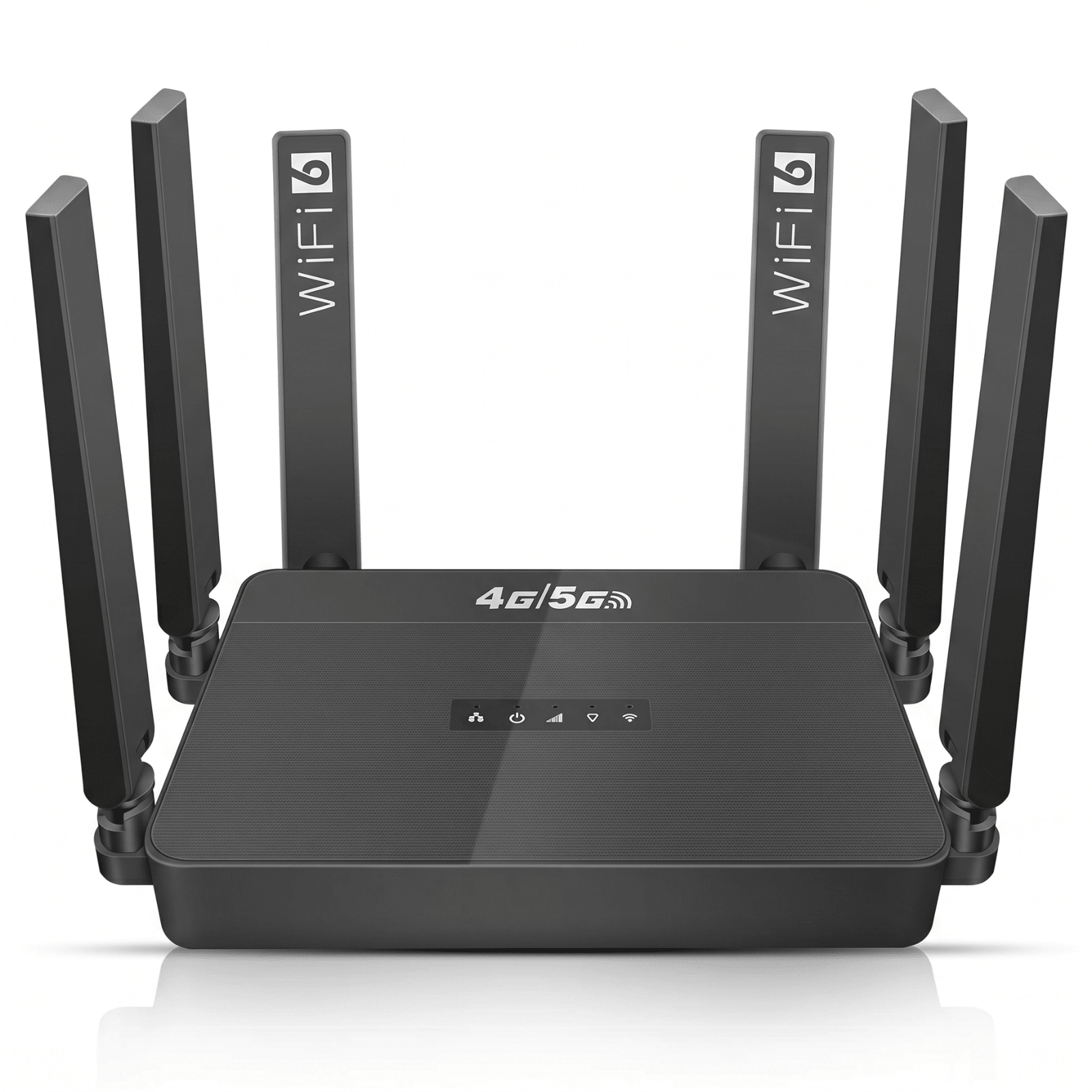 Router Wireless HASEPE® 5G 4G LTE WiFi 6 Cu Slot SIM, Router Wireless Dual Band AX, Router Wireless Portabil Cu Baterie Integrata, 1WAN 3LAN, 32 Dispozitive Conectate, Antene High Gain Detasabile, Vit - HASEPE