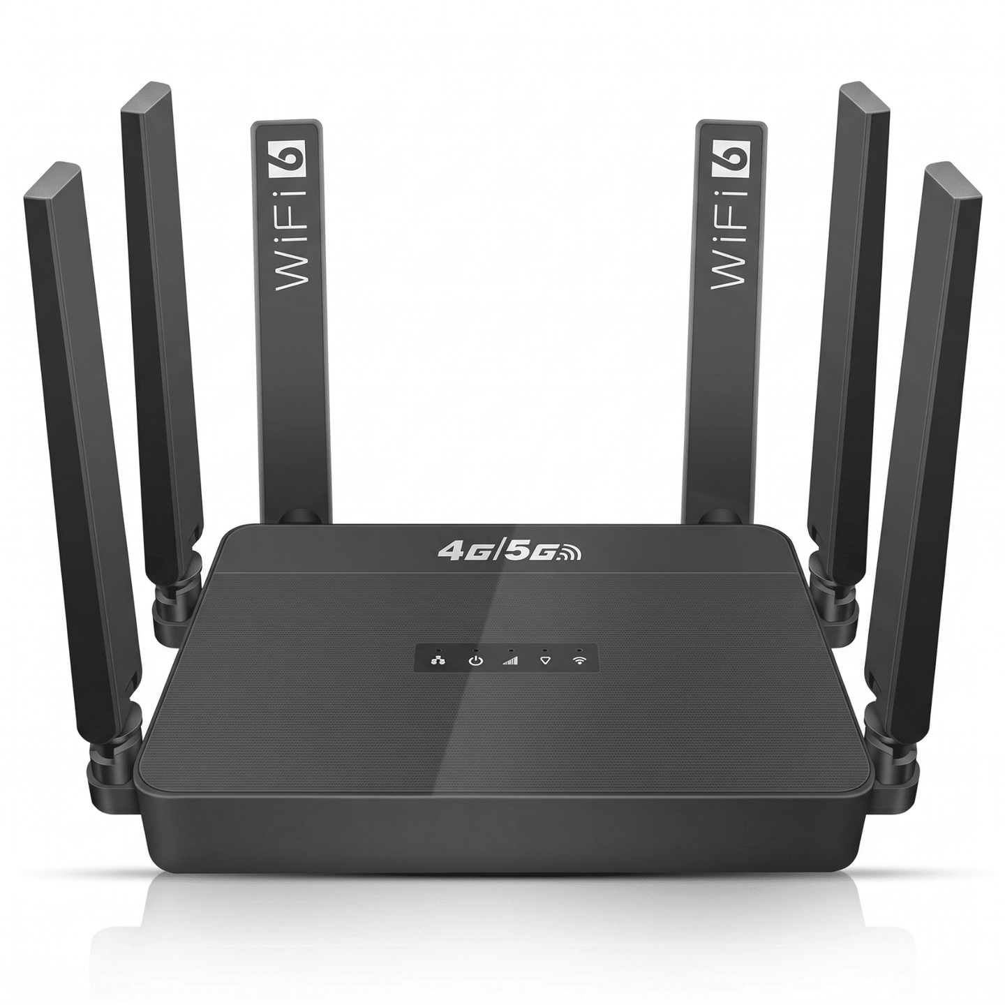 Router Wireless HASEPE® 5G 4G LTE WiFi 6 Cu Slot SIM, Router Wireless Dual Band AX, Router Wireless Portabil Cu Baterie Integrata, 1WAN 3LAN, 32 Dispozitive Conectate, Antene High Gain Detasabile, Vit - HASEPE