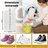 Sac Spalat Incaltaminte HASEPE, Protectie Pantofi in Masina de Spalat, Fibra Moale, Material Rezistent, Fermoar Premium, 39x19 cm, Alb - HASEPE