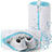 Sac Spalat Incaltaminte HASEPE pentru Masina de Spalat, Protectie Pantofi, Alb/Albastru