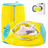 Sac Spalat Incaltaminte HASEPE pentru Masina de Spalat, Protectie Pantofi, Fibra Moale, Material Rezistent, Fermoar Premium, 39x19 cm, Galben/Albastru
