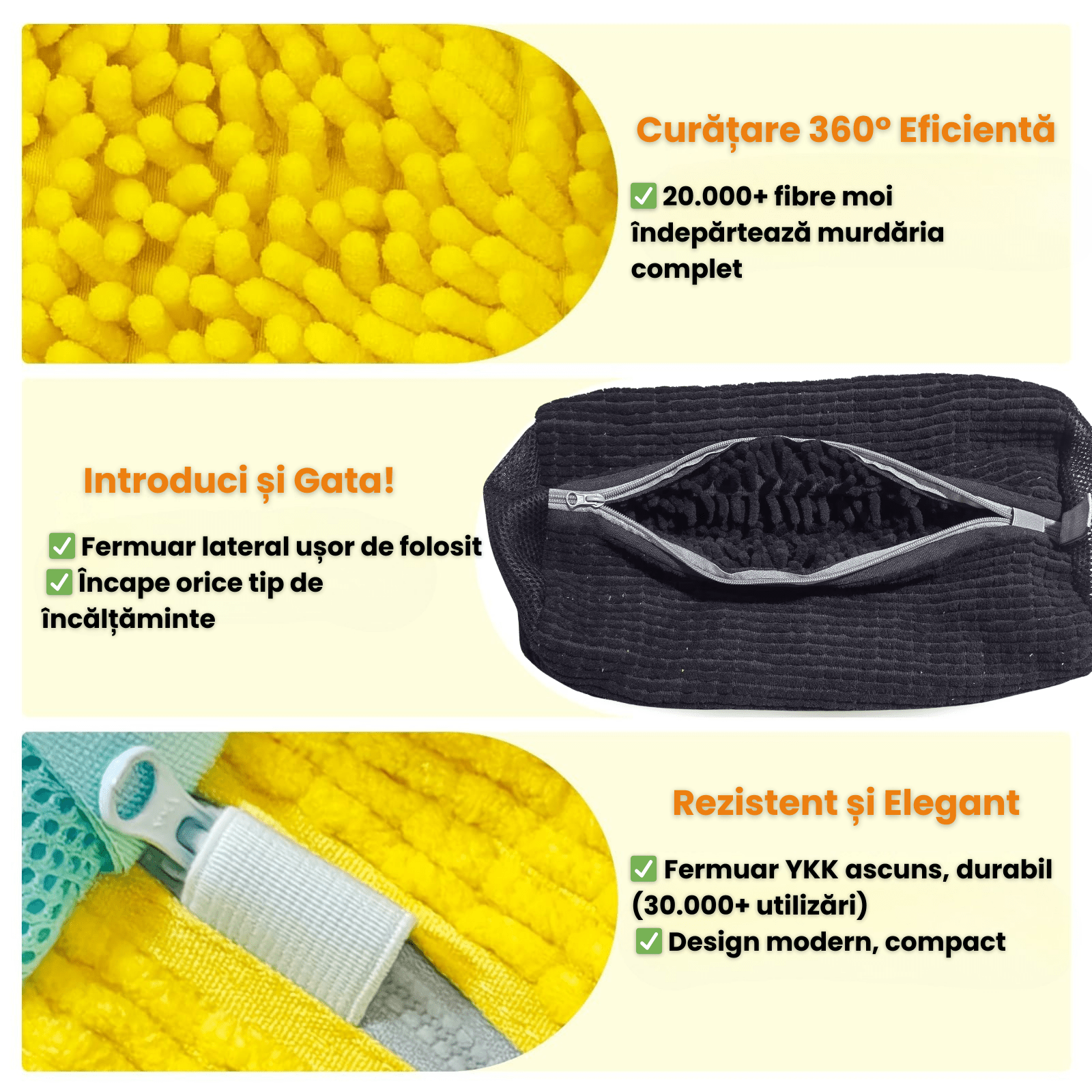 Sac Spalat Incaltaminte HASEPE pentru Masina de Spalat, Protectie Pantofi, Fibra Moale, Material Rezistent, Fermoar Premium, 39x19 cm, Gri - HASEPE