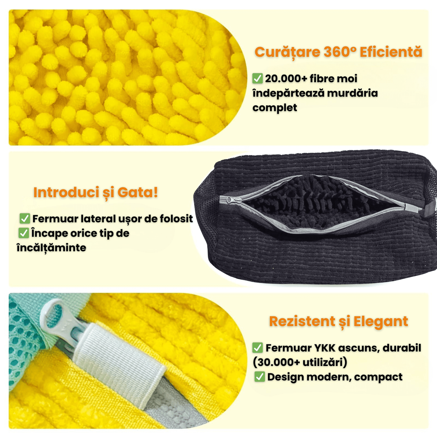 Sac Spalat Incaltaminte HASEPE pentru Masina de Spalat, Protectie Pantofi, Fibra Moale, Material Rezistent, Fermoar Premium, 39x19 cm, Gri - HASEPE