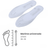 Set 2 Branturi Ortopedice HASEPE, Spuma cu Memorie, Marime Ajustabila 36 - 45, Unisex, Confort pentru Picioare Obosite, Absorbtie Transpiratie si Amortizare Socuri - HASEPE