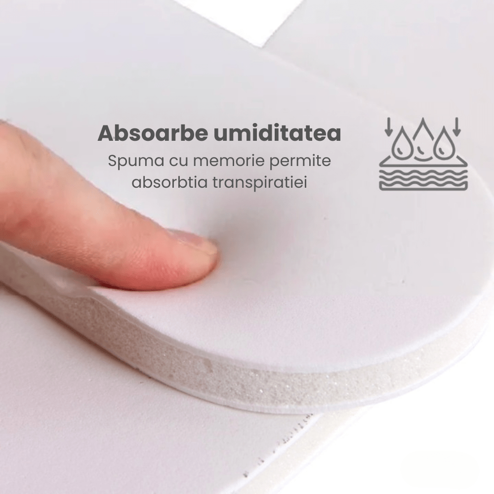 Set 2 Branturi Ortopedice HASEPE, Spuma cu Memorie, Marime Ajustabila 36 - 45, Unisex, Confort pentru Picioare Obosite, Absorbtie Transpiratie si Amortizare Socuri - HASEPE