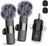 Set 2 Microfoane Lavaliera Wireless Profesionale HASEPE, Compatibile iPhone, Android, Laptop, Tableta, Reducere Zgomot, Type C, Lightning, Jack, Reincarcabile, Live Streaming, 2.4 GHz