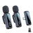 Set 2 Microfoane Lavaliera Wireless HASEPE cu Afisaj Digital, Anulare Zgomot 360
