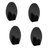 Set 4 Cuiere Autoadezive Baie, Carlige Metalice Negre, Organizare Prosoape si Accesorii, Fixare Fara Gauri, 3,5x5 cm, Design Modern - HASEPE