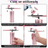 Set Aerograf Airbrush Portabil cu Compresor HASEPE, Fara Fir, Duza 0.3mm, Reincarcabil USB, pentru Manichiura, Pictura, Tatuaje, Ornare Torturi, Roz - HASEPE