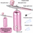 Set Aerograf Airbrush Portabil cu Compresor HASEPE, Fara Fir, Duza 0.3mm, Reincarcabil USB, pentru Manichiura, Pictura, Tatuaje, Ornare Torturi, Roz - HASEPE