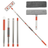 Stergator Geamuri Telescopic Multifunctional HASEPE, Maner Extensibil 29–226 cm, Racleta Cauciuc, 2 Lavete Microfibra, Curatare Geamuri, Gresie, Faianta, Podea, Gri